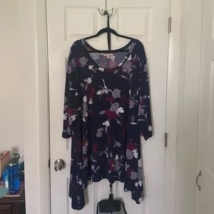 Woman Within 4x tunic- lovely with leggings!💜💙🤍